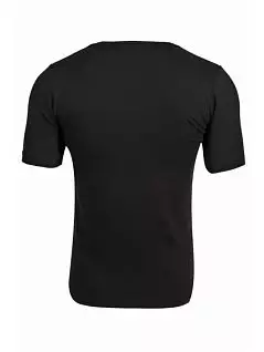 Мягкая футболка с V-образным вырезом черного цвета BUGATTI RT50006/5641